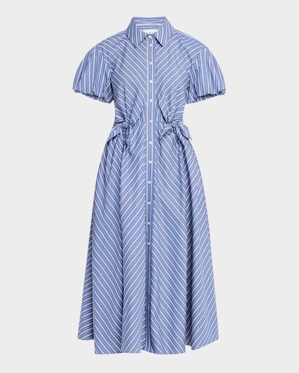 Elza Puff-Sleeve Shirtdress